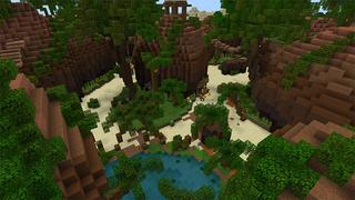 Screenshot of the Minecraft Bedrock Marketplace product The Oasis created by Pathway Studios.