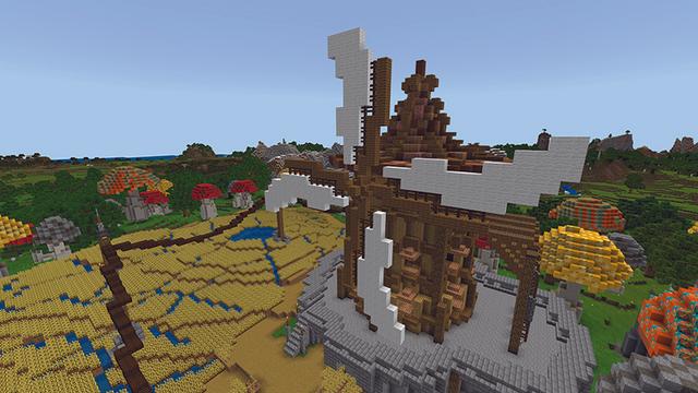 Screenshot of the Minecraft Bedrock Marketplace product The Pusky Village created by Pathway Studios.