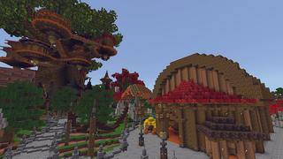Screenshot of the Minecraft Bedrock Marketplace product The Pusky Village created by Pathway Studios.