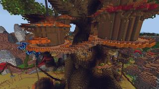 Screenshot of the Minecraft Bedrock Marketplace product The Pusky Village created by Pathway Studios.