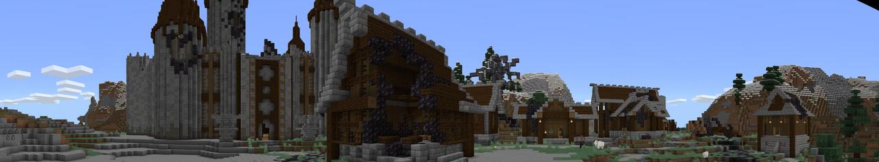 Panorama of the Minecraft Bedrock Marketplace product The Radiant Blade created by Pathway Studios.