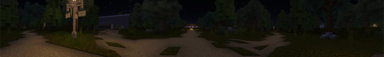 Panorama of the Minecraft Bedrock Marketplace product They're Coming created by Pathway Studios.