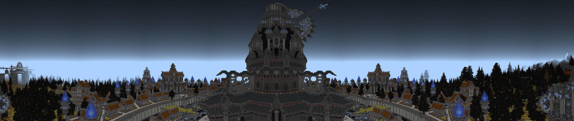 Panorama of the Minecraft Bedrock Marketplace product Tower of Infinity created by Pathway Studios.