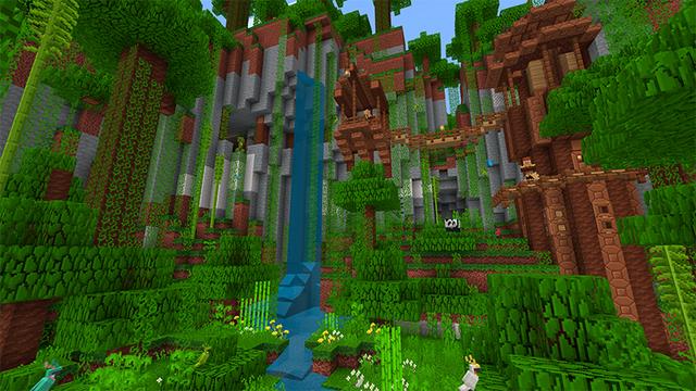 Screenshot of the Minecraft Bedrock Marketplace product Tree of Gold created by Pathway Studios.