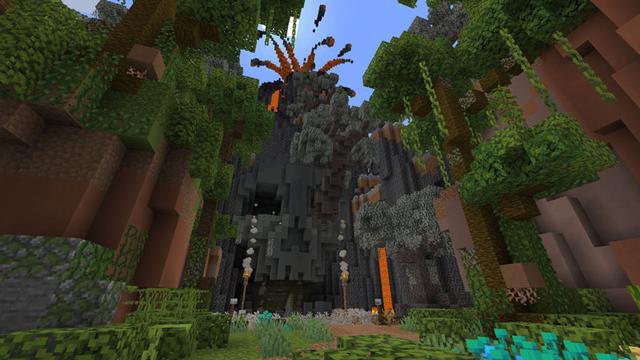 Screenshot of the Minecraft Bedrock Marketplace product Tropical Survival created by Pathway Studios.