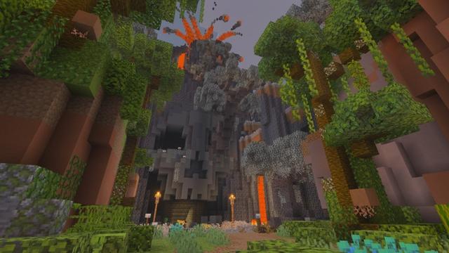 Screenshot of the Minecraft Bedrock Marketplace product Tropical Survival created by Pathway Studios.