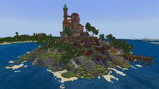 Screenshot of the Minecraft Bedrock Marketplace product Twin Islands created by Pathway Studios.