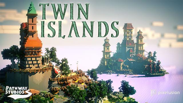 Thumbnail of the Minecraft Bedrock Marketplace product Twin Islands created by Pathway Studios.