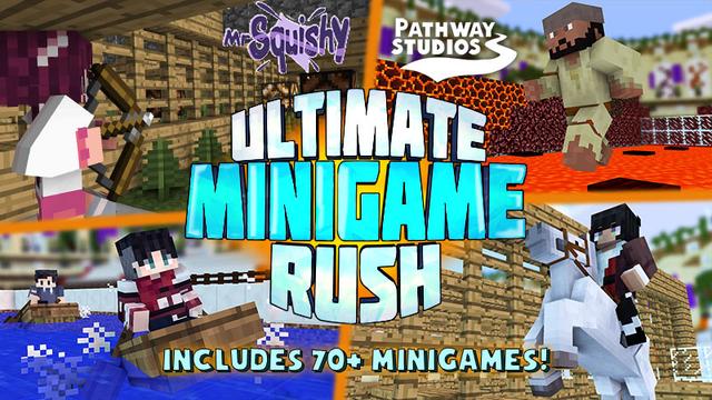 Thumbnail of the Minecraft Bedrock Marketplace product Ultimate Minigame Rush created by Pathway Studios.