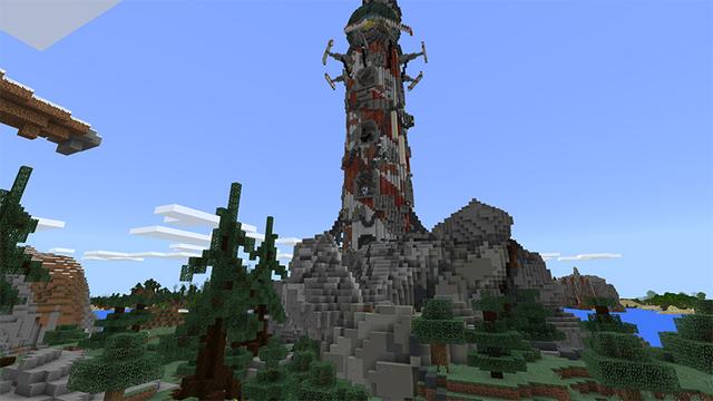 Screenshot of the Minecraft Bedrock Marketplace product Upgraded Lighthouse created by Pathway Studios.