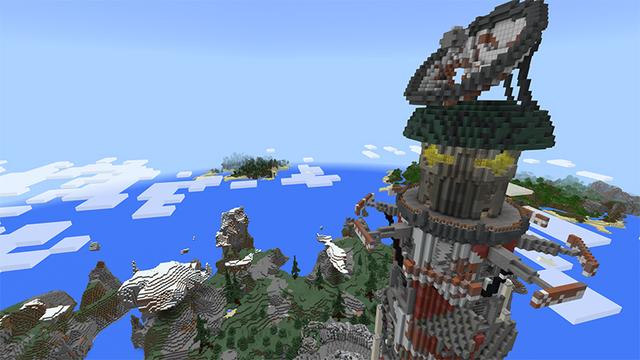 Screenshot of the Minecraft Bedrock Marketplace product Upgraded Lighthouse created by Pathway Studios.