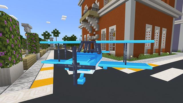 Screenshot of the Minecraft Bedrock Marketplace product Vehicle City created by Pathway Studios.