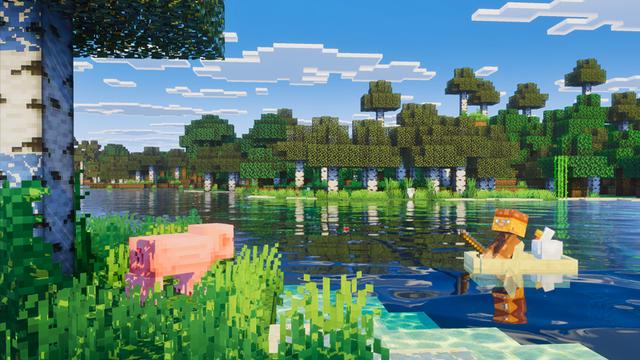 Screenshot of the Minecraft Bedrock Marketplace product Vibrance created by Pathway Studios.