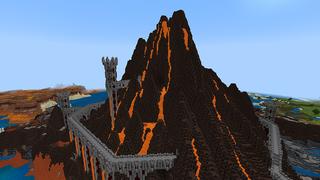 Screenshot of the Minecraft Bedrock Marketplace product Volcano Base created by Pathway Studios.