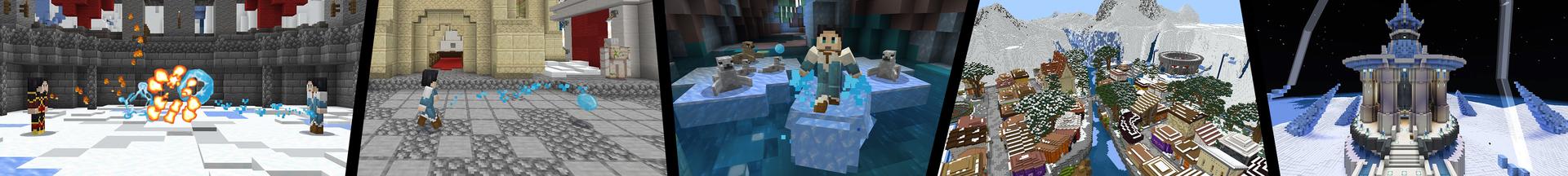 Panorama of the Minecraft Bedrock Marketplace product Waterbender created by Pathway Studios.