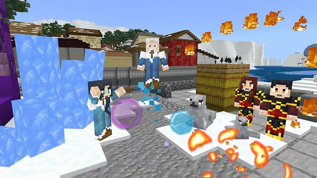 Screenshot of the Minecraft Bedrock Marketplace product Waterbender created by Pathway Studios.