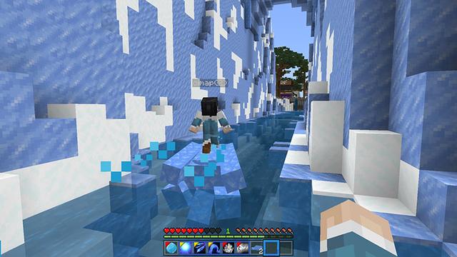 Screenshot of the Minecraft Bedrock Marketplace product Waterbender created by Pathway Studios.