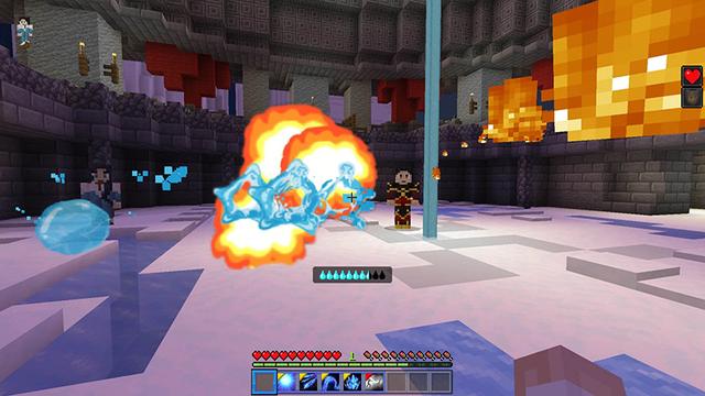 Screenshot of the Minecraft Bedrock Marketplace product Waterbender created by Pathway Studios.