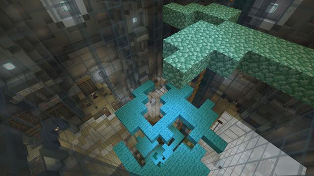 Screenshot of the Minecraft Bedrock Marketplace product Waterfall Keep created by Pathway Studios.