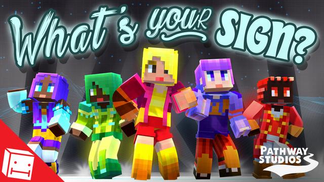 Thumbnail of the Minecraft Bedrock Marketplace product What's Your Sign? created by Pathway Studios.