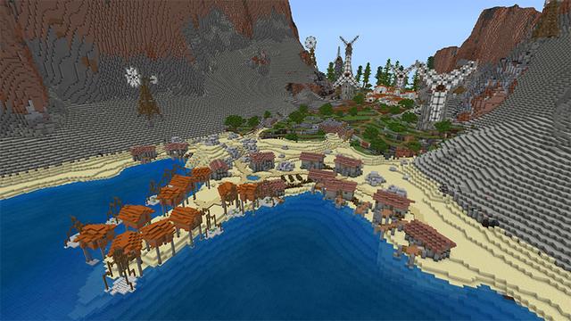 Screenshot of the Minecraft Bedrock Marketplace product Wind Valley created by Pathway Studios.