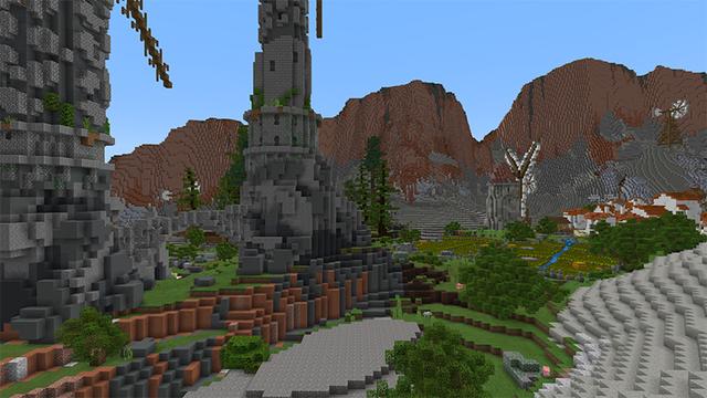 Screenshot of the Minecraft Bedrock Marketplace product Wind Valley created by Pathway Studios.