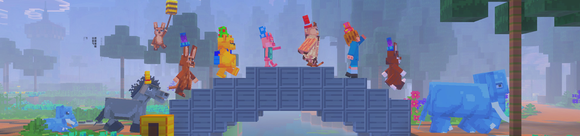Panorama of the Minecraft Bedrock Marketplace product Winnie-the-Pooh created by Pathway Studios.