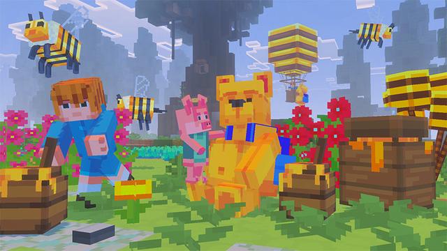 Screenshot of the Minecraft Bedrock Marketplace product Winnie-the-Pooh created by Pathway Studios.