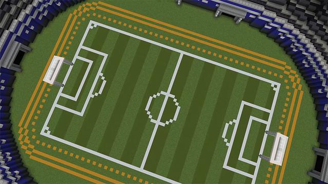 Screenshot of the Minecraft Bedrock Marketplace product Zombie Football created by Pathway Studios.