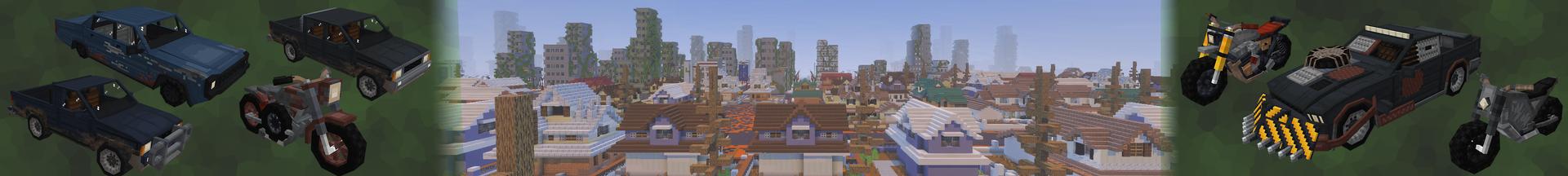 Panorama of the Minecraft Bedrock Marketplace product Zombie World Generator created by Pathway Studios.