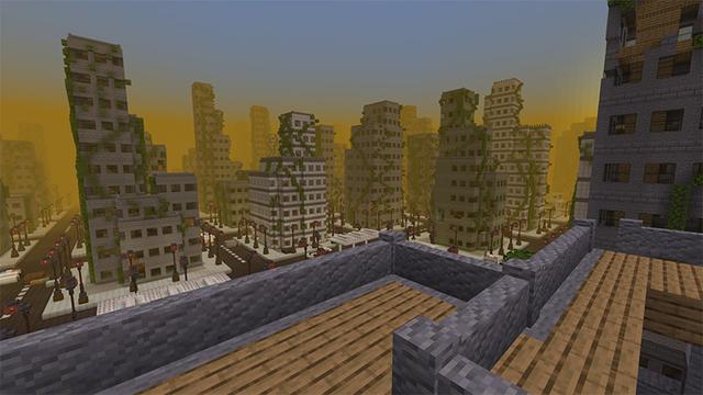 Screenshot of the Minecraft Bedrock Marketplace product Zombie World Generator created by Pathway Studios.
