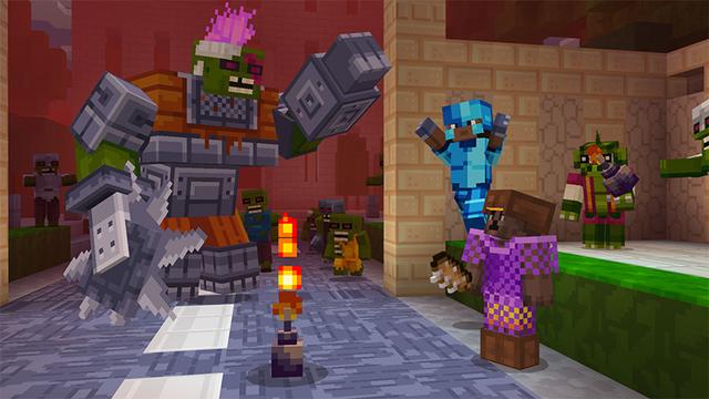 Screenshot of the Minecraft Bedrock Marketplace product Zombies++ created by Pathway Studios.