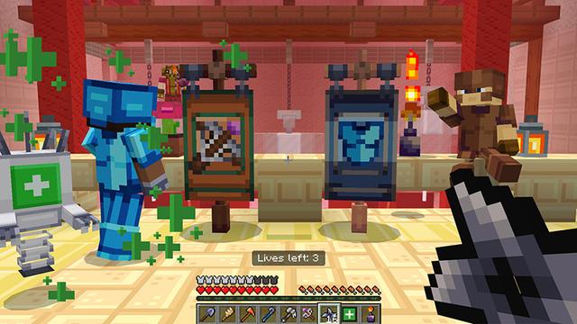 Screenshot of the Minecraft Bedrock Marketplace product Zombies++ created by Pathway Studios.