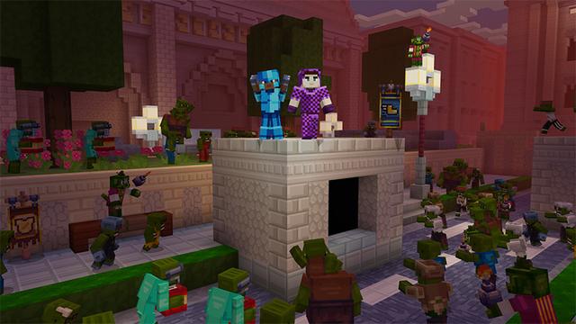 Screenshot of the Minecraft Bedrock Marketplace product Zombies++ created by Pathway Studios.