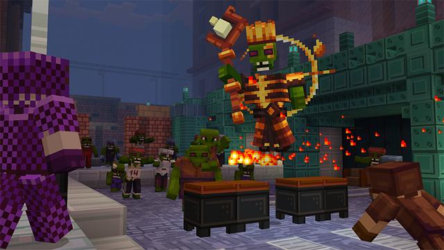Screenshot of the Minecraft Bedrock Marketplace product Zombies++ created by Pathway Studios.