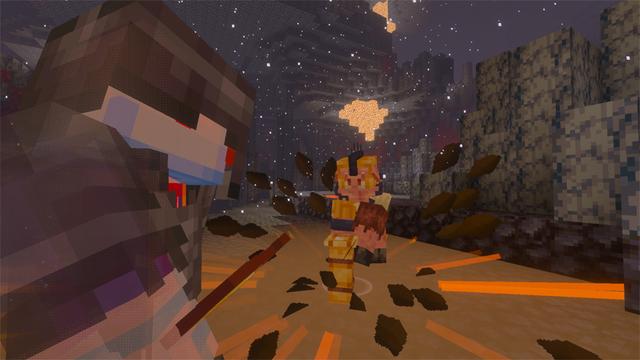 Screenshot of the Minecraft Bedrock Marketplace product Epic Bosses created by Peach Tree.