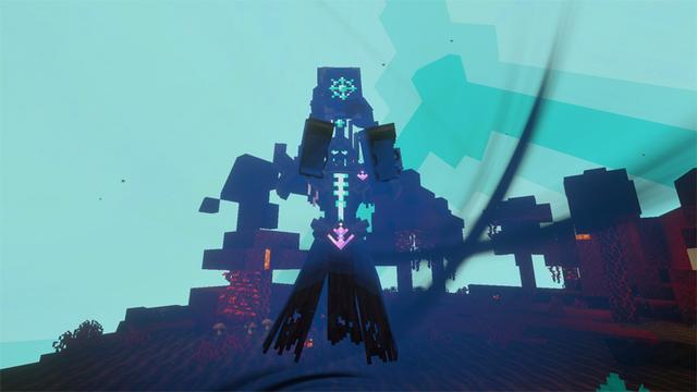 Screenshot of the Minecraft Bedrock Marketplace product Epic Bosses created by Peach Tree.
