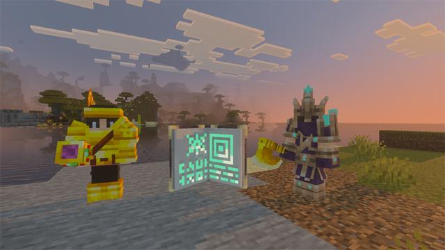 Screenshot of the Minecraft Bedrock Marketplace product Epic Bosses created by Peach Tree.