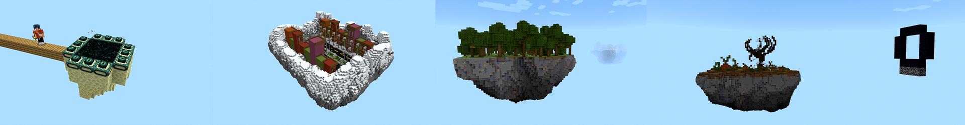 Panorama of the Minecraft Bedrock Marketplace product 1 BLOCK WORLD! created by Pickaxe Studios.