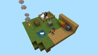Screenshot of the Minecraft Bedrock Marketplace product 1 BLOCK WORLD! created by Pickaxe Studios.