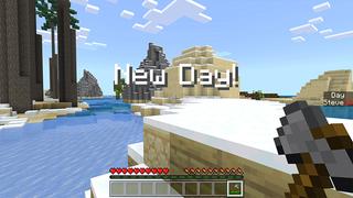 Screenshot of the Minecraft Bedrock Marketplace product 100 DAYS HARDCORE SURVIVAL! created by Pickaxe Studios.