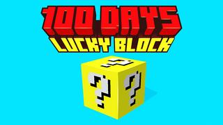 Thumbnail of the Minecraft Bedrock Marketplace product 100 Days LUCKY BLOCK! created by Pickaxe Studios.