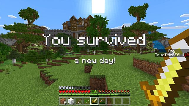 Screenshot of the Minecraft Bedrock Marketplace product 100 Days: MONSTERS! created by Pickaxe Studios.