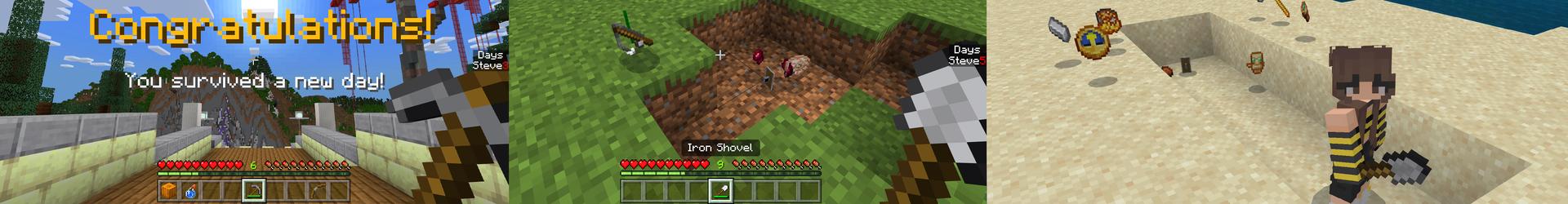 Panorama of the Minecraft Bedrock Marketplace product 100 Days Random Drops! created by Pickaxe Studios.