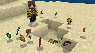 Screenshot of the Minecraft Bedrock Marketplace product 100 Days Random Drops! created by Pickaxe Studios.