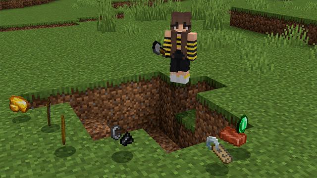 Screenshot of the Minecraft Bedrock Marketplace product 100 Days Random Drops! created by Pickaxe Studios.
