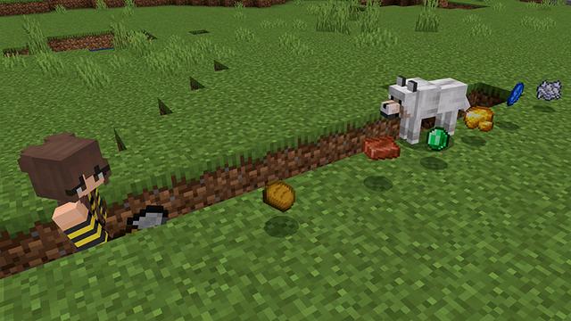 Screenshot of the Minecraft Bedrock Marketplace product 100 Days Random Drops! created by Pickaxe Studios.