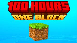 Thumbnail of the Minecraft Bedrock Marketplace product 100 HOURS One Block! created by Pickaxe Studios.
