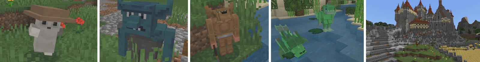 Panorama of the Minecraft Bedrock Marketplace product Advanced Mobs created by Pickaxe Studios.