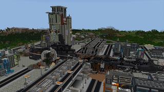 Screenshot of the Minecraft Bedrock Marketplace product Alien World created by Pickaxe Studios.